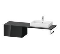 Duravit Meuble bas L-Cube LC585404040 72 x 54,7 cm 1 tiroir noir brillant pour console