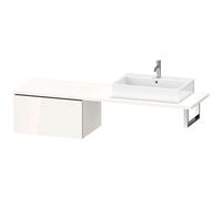 Duravit L-Cube meuble bas LC585408585 72 x 54,7 cm, blanc brillant, pour console, 2000 coulissant