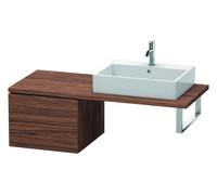 Duravit meuble bas L-Cube LC583702121, 52 x 54,7 cm, noyer foncé, pour console, 2 tiroirs