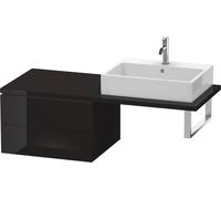 Duravit Meuble bas L-Cube LC583804040 62 x 54,7 cm Noir brillant pour console 2 tiroirs