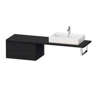 Duravit L-Cube meuble bas LC585901616 72 x 54,7 cm, chêne noir, pour console, 2 tiroirs