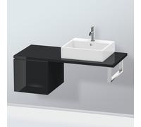 Duravit L-Cube meuble bas LC583104040 42 x 54,7 cm, noir brillant, pour console, 2000 coulissant
