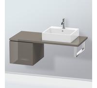 Duravit L-Cube meuble bas LC583108989 42 x 54,7 cm, gris flanelle brillant, pour console, coulissant 2000