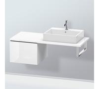 Duravit L-Cube meuble bas LC583208585 52 x 54,7 cm, blanc brillant, pour console, 2000 coulissant