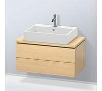 Duravit Vasque L-Cube LC580707171 82 x 47,7 cm chêne méditerranéen pour console 2 tiroirs