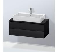 Duravit Vasque L-Cube LC580901616 102 x 47,7 cm, chêne noir, pour console, 2 tiroirs