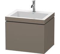 L-Cube Duravit vasque LC6916O9090 60 x48 cm, 2000 , flanelle gris soie mat, coulissant 2000