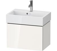 Duravit L-Cube meuble sous vasque LC611908585 58,4x39,1x39,4cm, 2000 coulissant, montage mural, blanc brillant