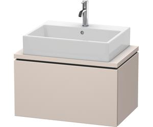 Duravit L-Cube Meuble sous-lavabo pour console, Compact, suspendu, 1 tiroir, 720x400x477mm, LC580109191, Couleur: DÃ©cor taupe mat