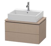Duravit Meuble sous-lavabo L-Cube LC580607575 72 x 47,7 cm lin pour console 2 tiroirs