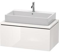 Duravit L-Cube meuble sous-lavabo pour console largeur 920mm, profondeur 547mm, 1 tiroir, LC581308585, Couleur: Laque brillante blanche