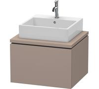 Duravit L-Cube Meuble sous-lavabo pour console, suspendu, 1 tiroir, 620x400x547mm, LC581004343, Couleur: Décor basalte mat
