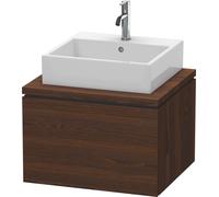 Duravit L-Cube Meuble sous-lavabo pour console, suspendu, 1 tiroir, 620x400x547mm, LC581006969, Couleur: Noyer brossé Placage bois véritable