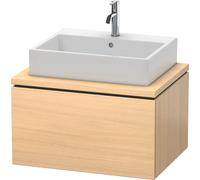 Duravit L-Cube Meuble sous-lavabo pour console, suspendu, 1 tiroir, 720x400x547mm, LC581107171, Couleur: Placage chêne méditerranéen en bois véritable