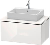 Duravit L-Cube Meuble sous-lavabo pour console, suspendu, 1 tiroir, 820x400x547mm, LC581208585, Couleur: Laque brillante blanche
