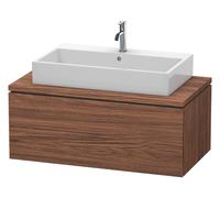 Duravit Meuble sous-lavabo L-Cube LC581902121 102 x 54,7 cm pour console noyer foncé 2 tiroirs