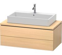 L-Cube Duravit vasque LC581907171 102 x 54,7 cm, chêne méditerranéen, pour console, 2 tiroirs