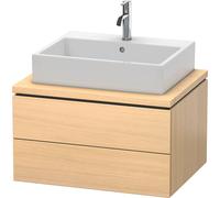 Duravit Vasque L-Cube LC581607171 72 x 54,7 cm Chêne méditerranéen pour console 2 tiroirs
