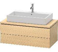 DURAVIT L-Cube - Meuble sous lavabo pour plan de toilette avec 2 tiroirs 1020x400x547mm chêne méditerranéen/chêne méditerranéen