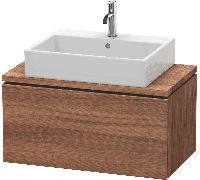 L-Cube Duravit vasque LC580207979 82 x 47,7 cm, noyer naturel, pour console, coulissant 2000
