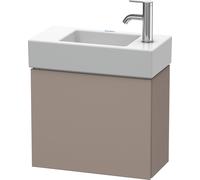 Duravit L-Cube Meuble sous-lavabo suspendu, 1 porte, charnière à droite, 480x400x240mm, LC6246R4343, Couleur: Décor basalte mat