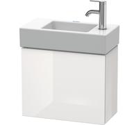 Duravit L-Cube Meuble sous-lavabo suspendu, 1 porte, charnière à droite, 480x400x240mm, LC6246R8585, Couleur: Laque brillante blanche