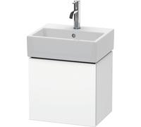 Duravit L-Cube Meuble sous-lavabo suspendu, 1 porte, charnière à gauche, 434x400x341mm, LC6245L1818, Couleur: Décor blanc mat