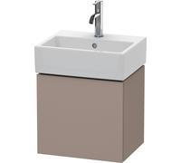 Duravit L-Cube Meuble sous-lavabo suspendu, 1 porte, charnière à gauche, 434x400x341mm, LC6245L4343, Couleur: Décor basalte mat