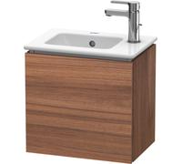 Duravit L-Cube Meuble sous-lavabo suspendu, 1 portes, charnière à droite, 420x400x294mm, LC6272R7979, Couleur: Décor noyer naturel