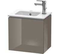 Duravit L-Cube Meuble sous-lavabo suspendu, 1 portes, charnière à droite, 420x400x294mm, LC6272R8989, Couleur: Laque haute brillance Gris Flanelle