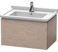 Duravit L-Cube Meuble sous-lavabo suspendu, 1 tiroir, 670mm, pour Starck 3, LC616401111, Couleur: chêne cachemire placage bois véritable
