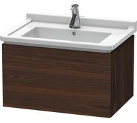 Duravit L-Cube Meuble sous-lavabo suspendu, 1 tiroir, 670mm, pour Starck 3, Coloris: Noyer brossé Placage bois véritable - LC616406969