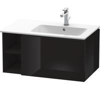Duravit L-Cube meuble sous vasque LC619204040 82x48,1x40cm, 2000 coulissant, vasque à droite, noir brillant