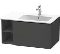 Duravit L-Cube meuble sous vasque LC619204949 82x48,1x40cm, 2000 coulissant, vasque à droite, graphite mat