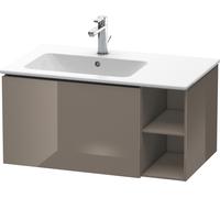 Duravit L-Cube meuble sous-vasque LC619108989 82x48,1x40cm, 2000 coulissant, vasque à gauche, gris flanelle brillant