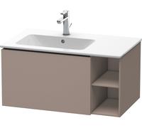 Duravit Meuble sous-vasque L-Cube LC619104343 82×48,1×40 coulissant 2000 vasque à gauche basalte mat