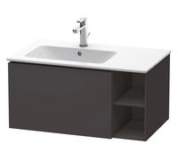 Duravit Meuble sous vasque L-Cube LC619108080 82×48,1×40cm vasque à gauche graphite super mat