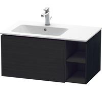 Duravit L-Cube meuble sous-vasque LC619101616 82x48,1x40cm, 2000 coulissant, lavabo à gauche, chêne noir