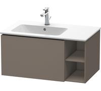 Duravit L-Cube meuble sous-lavabo LC619109090 82x48,1x40cm, 2000 coulissant, vasque à gauche, gris flanelle finition satinée