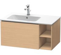 Duravit L-Cube meuble sous-vasque LC619103030 82x48,1x40cm, 2000 coulissant, vasque à gauche, chêne naturel