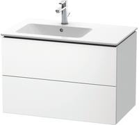 Duravit meuble sous vasque L-Cube LC629101818 82×48,1×55 cm, 2 tiroirs, vasque à gauche, blanc mat