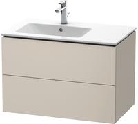 Duravit L-Cube meuble sous vasque LC629109191 82x48,1x55cm, 2 tiroirs, vasque à gauche, taupe mat