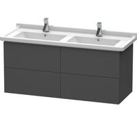 Duravit L-Cube Meuble sous-lavabo suspendu, 4 tiroirs, 1220mm, pour Starck 3, LC626904949, Couleur: Décor graphite mat