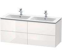Duravit Meuble sous-lavabo suspendu L-Cube LC625902222 4 tiroirs 1290x550x481mm Décor blanc brillant