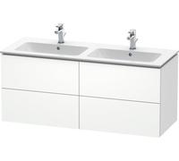 Duravit L-Cube Meuble sous-lavabo suspendu, 4 tiroirs, largeur : 1290mm, pour ME by Starck 233613, LC625901818, Couleur: Décor blanc mat