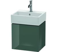 Duravit L-Cube Meuble sous-lavabo suspendu 43,4x34,1 cm, 1 porte, à charnières à droite, pour Vero Air 072445, LC6245R3838, Couleur: Laque Dolomiti Grey brillante