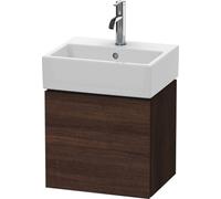 Duravit L-Cube Meuble sous-lavabo suspendu 43,4x34,1 cm, 1 porte, à charnières à droite, pour Vero Air 072445, LC6245R5353, Couleur: Décor marron foncé