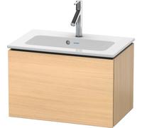 Duravit L-Cube Meuble sous-lavabo suspendu, Compact, 1 tiroir, 620x400x391mm, LC615607171, Couleur: Placage chêne méditerranéen en bois véritable