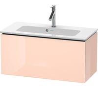 Duravit L-Cube Meuble sous-lavabo suspendu Compact, 1 tiroir, largeur : 820mm, pour ME by Starck 234283, LC615701010, Couleur: Laque haute brillance Abricot Pearl
