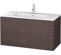 Duravit L-Cube bâti-support lavabo suspendu, 2 tiroirs, 1020x550x481mm, LC624207272, Couleur: placage en chêne véritable brossé foncé